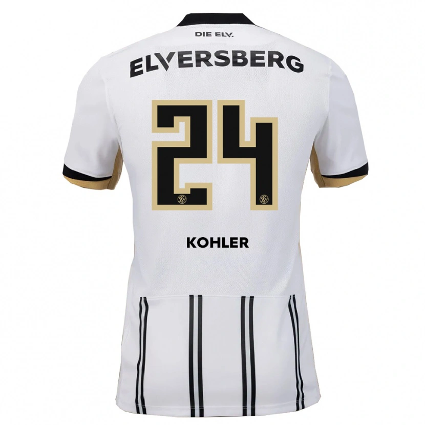 Danxen Men Lukas Kohler #24 White Black Home Jersey 2025/26 T-Shirt