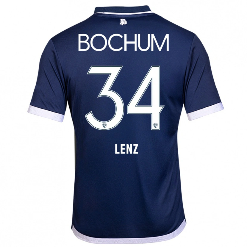 Danxen Men Cajetan Lenz #34 Navy White Home Jersey 2025/26 T-Shirt