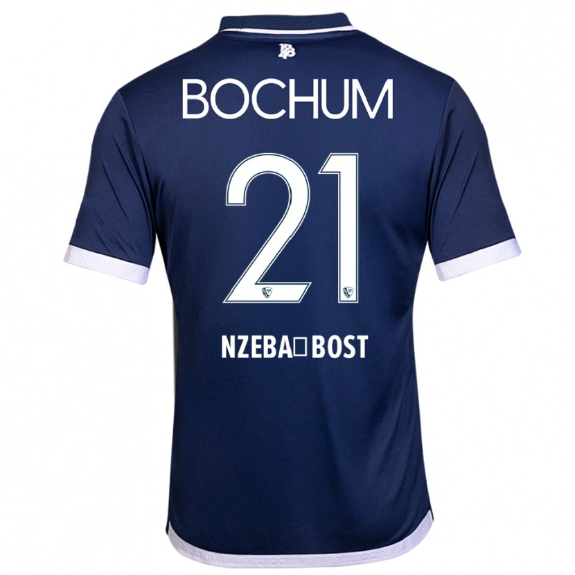 Danxen Men Jan Nzeba-Bost #21 Navy White Home Jersey 2025/26 T-Shirt