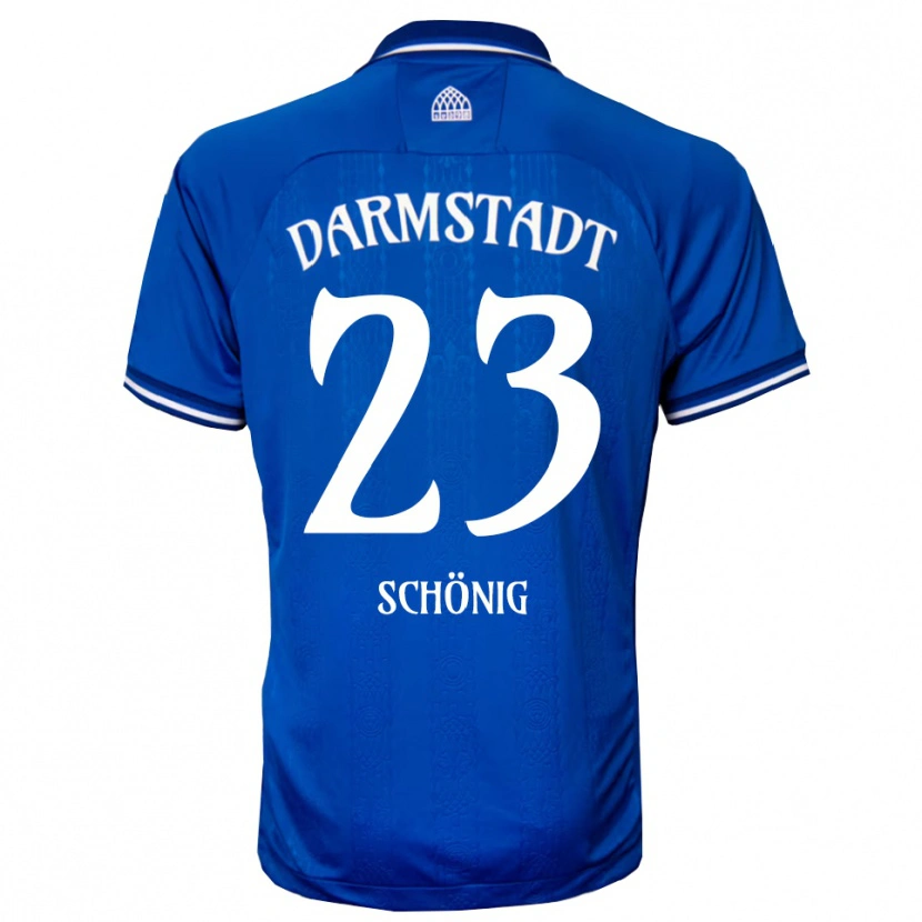 Danxen Men Mauritius Schönig #23 Blue White Home Jersey 2025/26 T-Shirt