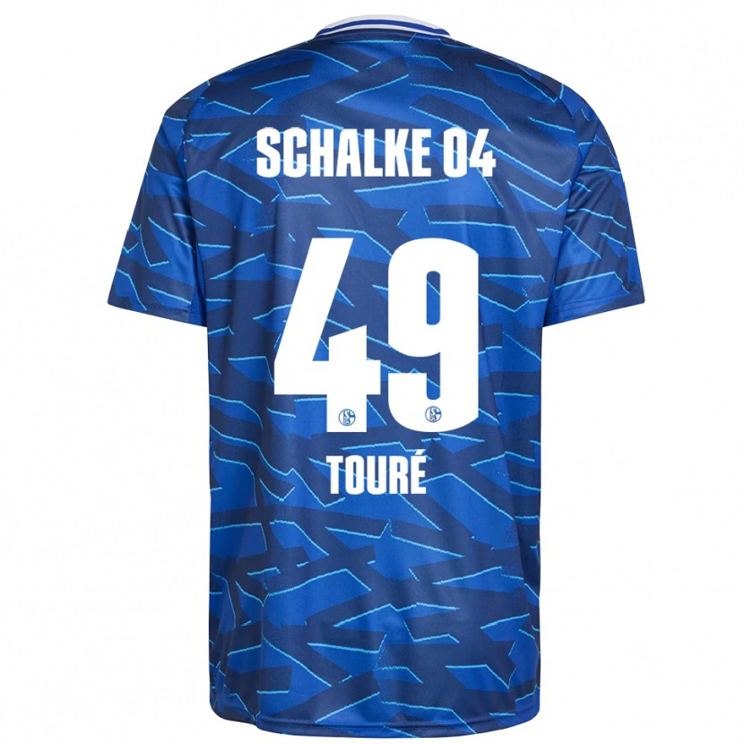 Danxen Men Tidiane Touré #49 Royal Blue White Home Jersey 2025/26 T-Shirt