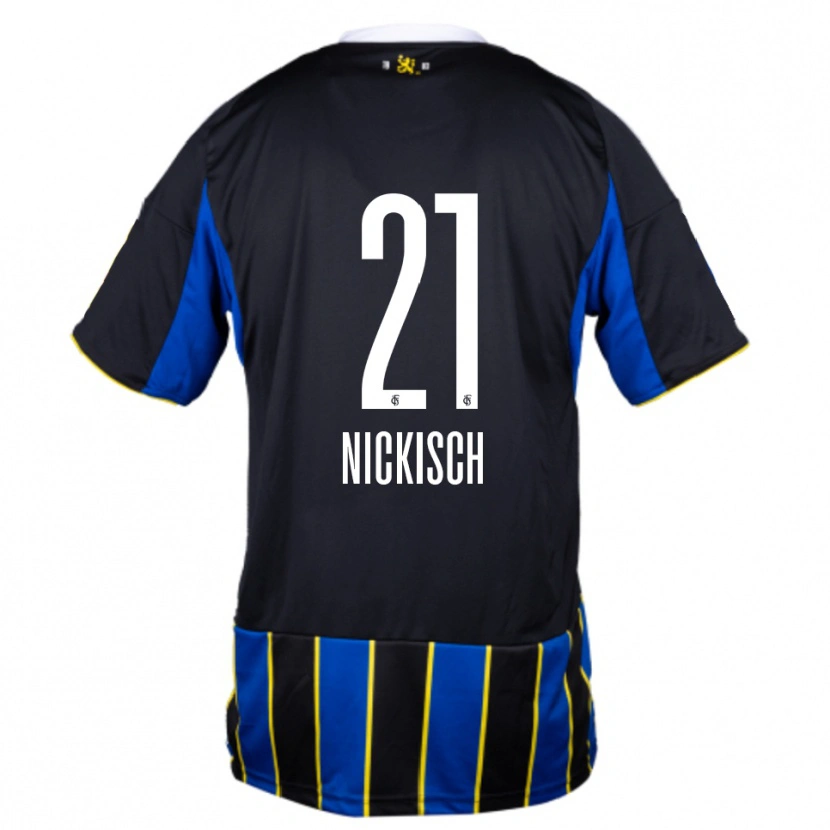 Danxen Men Jonas Nickisch #21 Blue Black Yellow Home Jersey 2025/26 T-Shirt