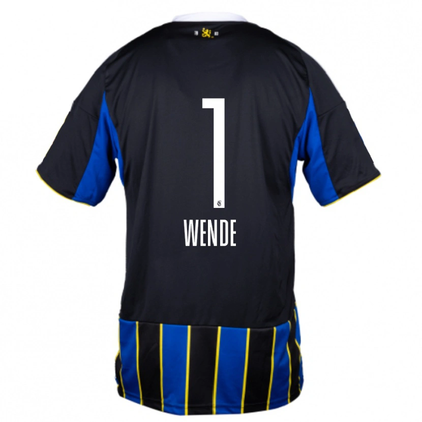 Danxen Men Johanna Wende #1 Blue Black Yellow Home Jersey 2025/26 T-Shirt