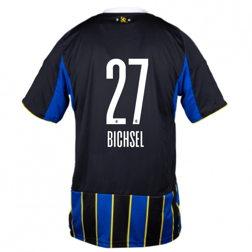 Danxen Men Joel Bichsel #27 Blue Black Yellow Home Jersey 2025/26 T-Shirt