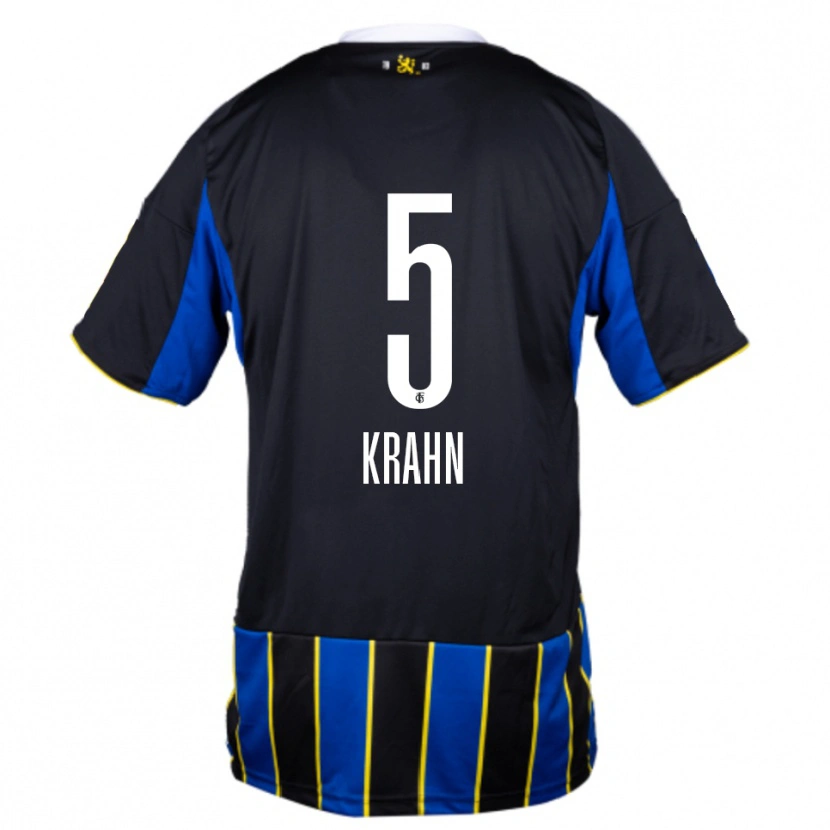 Danxen Men Elijah Krahn #5 Blue Black Yellow Home Jersey 2025/26 T-Shirt