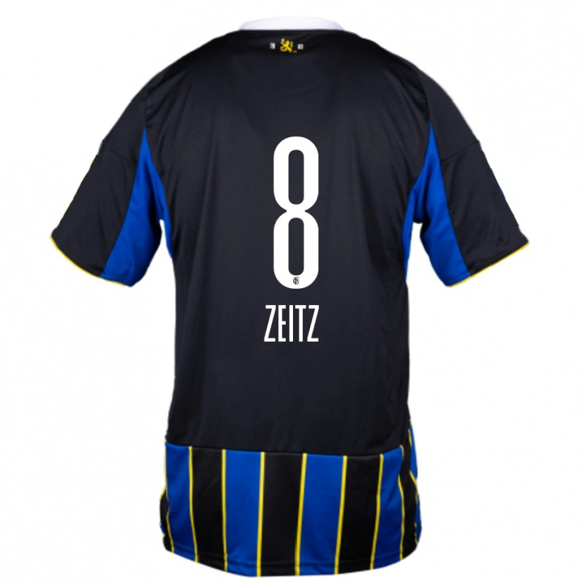 Danxen Men Manuel Zeitz #8 Blue Black Yellow Home Jersey 2025/26 T-Shirt