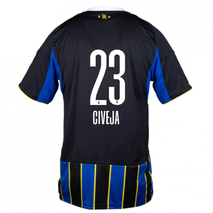 Danxen Men Tim Civeja #23 Blue Black Yellow Home Jersey 2025/26 T-Shirt