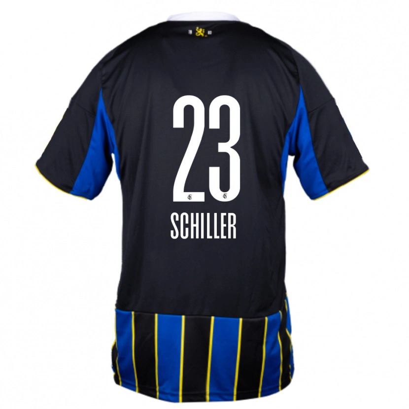 Danxen Men Niklas Schiller #23 Blue Black Yellow Home Jersey 2025/26 T-Shirt