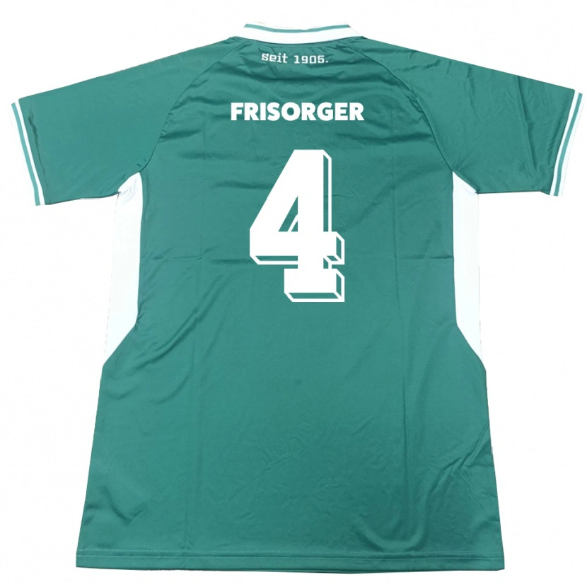 Danxen Men Kevin Frisorger #4 Green White Home Jersey 2025/26 T-Shirt