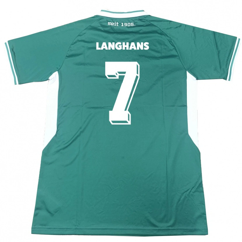 Danxen Men Leonard Langhans #7 Green White Home Jersey 2025/26 T-Shirt