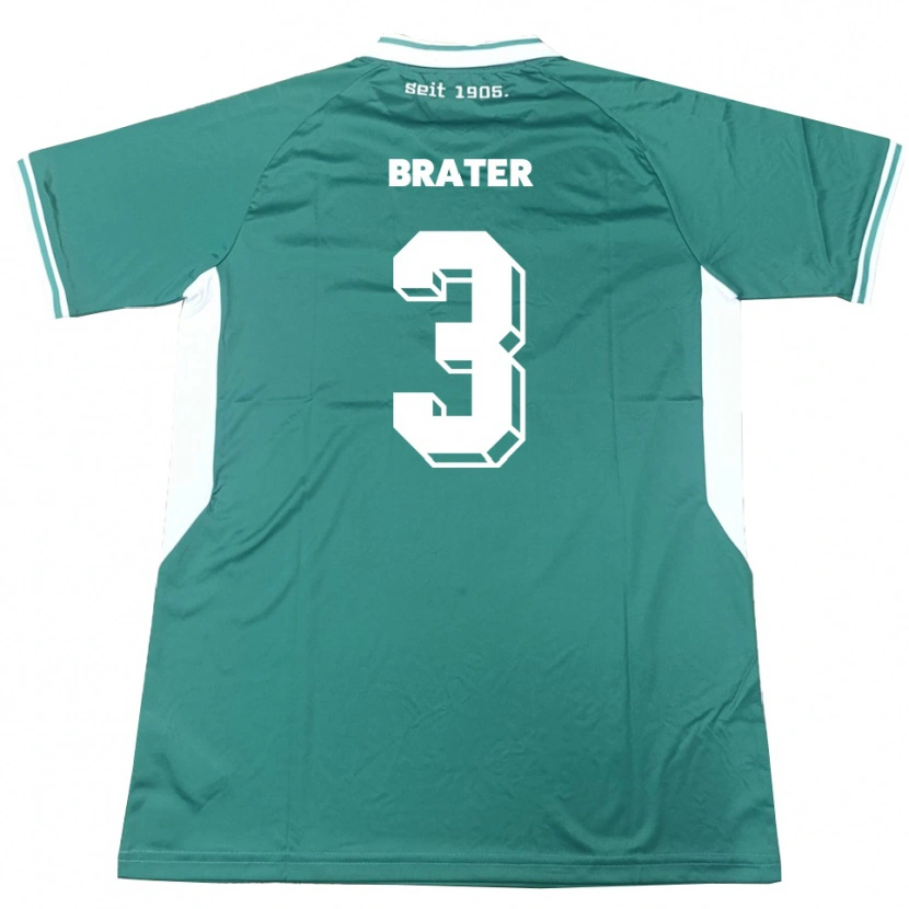Danxen Men Janis Brater #3 Green White Home Jersey 2025/26 T-Shirt