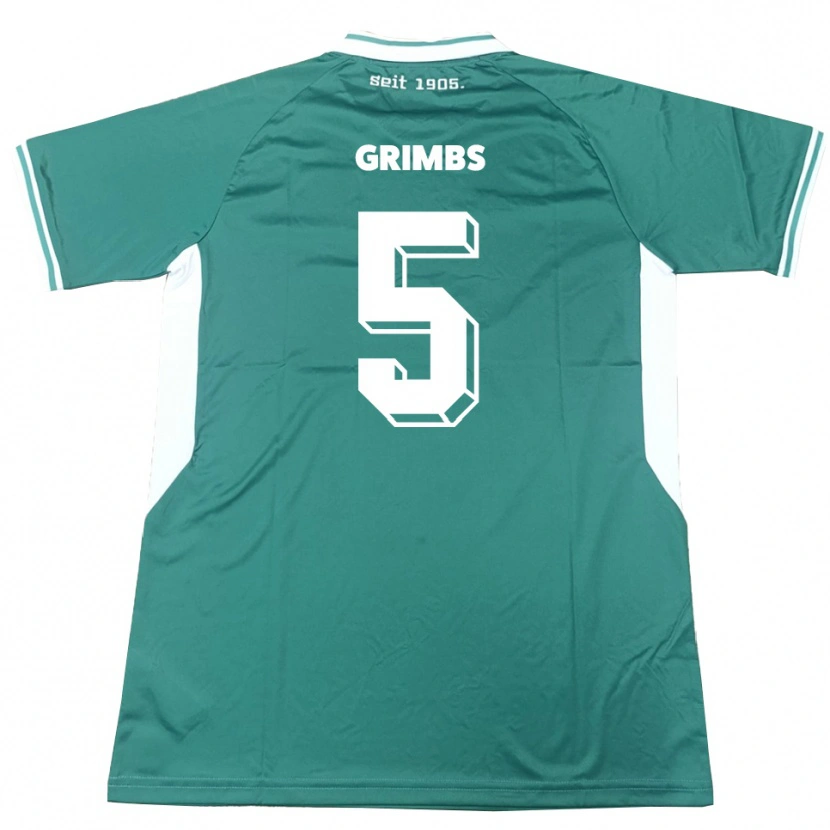 Danxen Men Nico Grimbs #5 Green White Home Jersey 2025/26 T-Shirt