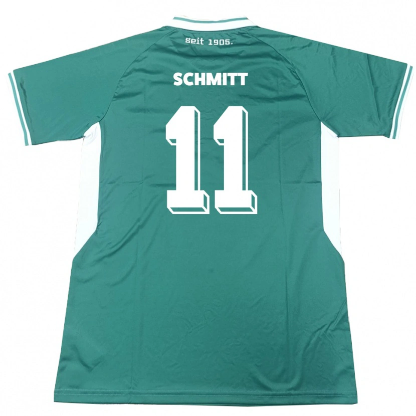 Danxen Men Valentin Schmitt #11 Green White Home Jersey 2025/26 T-Shirt