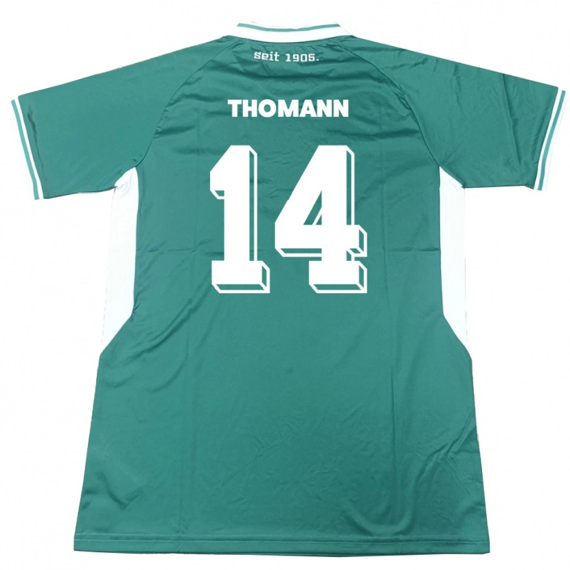 Danxen Men Martin Thomann #14 Green White Home Jersey 2025/26 T-Shirt