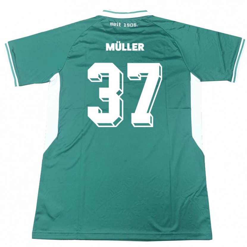 Danxen Men Sebastian Müller #37 Green White Home Jersey 2025/26 T-Shirt