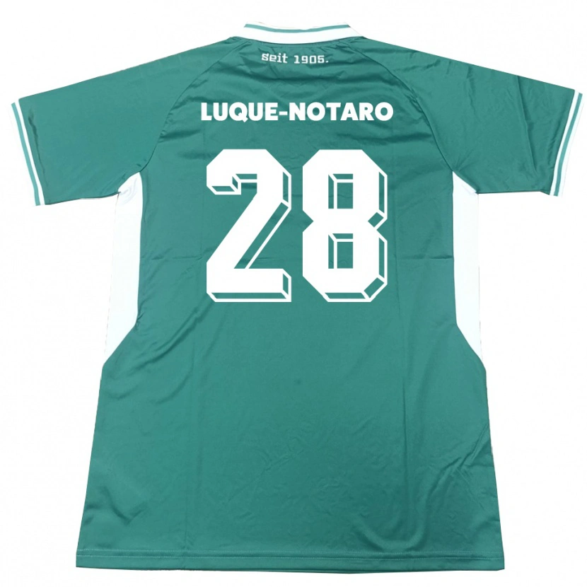Danxen Men Fabio Luque-Notaro #28 Green White Home Jersey 2025/26 T-Shirt
