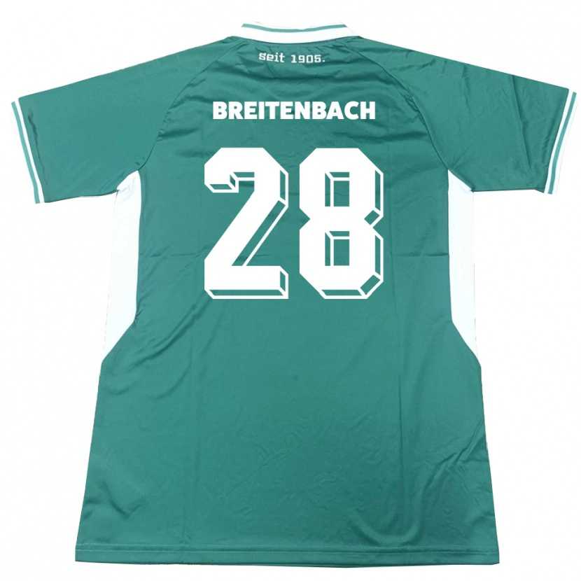 Danxen Men Fabio Breitenbach #28 Green White Home Jersey 2025/26 T-Shirt