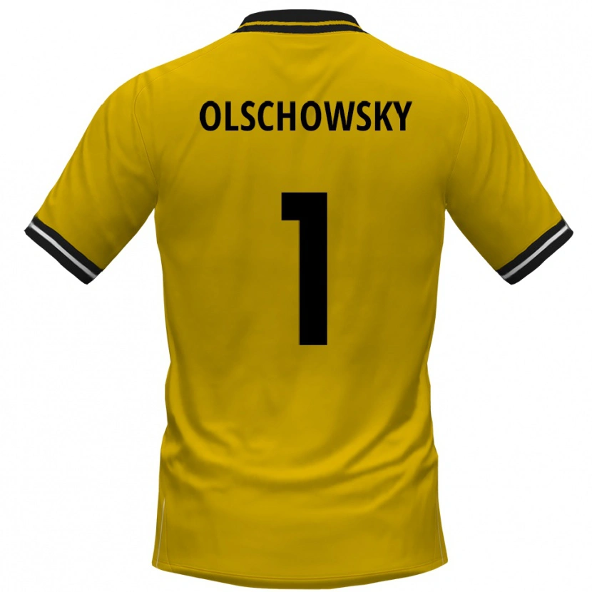 Danxen Men Jan Olschowsky #1 Yellow Black Home Jersey 2025/26 T-Shirt