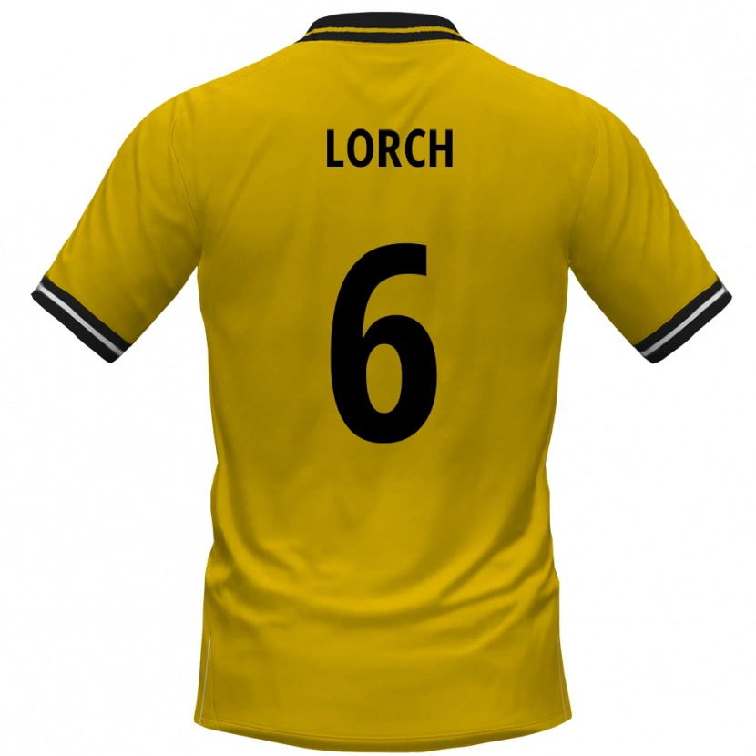 Danxen Men Jeremias Lorch #6 Yellow Black Home Jersey 2025/26 T-Shirt