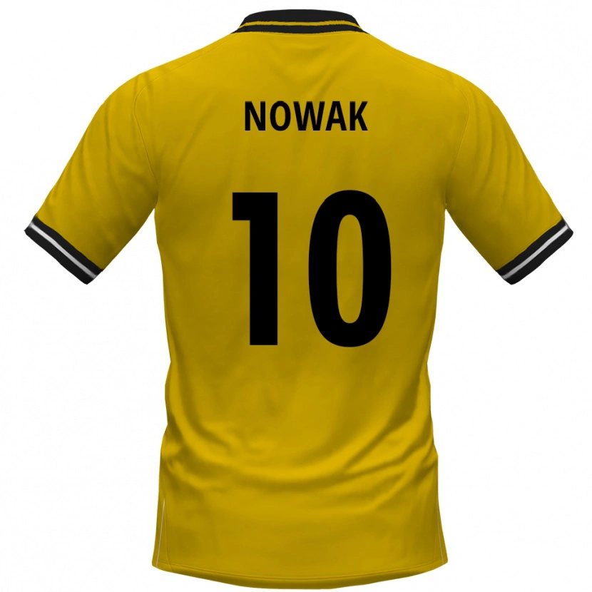 Danxen Men Sven Nowak #10 Yellow Black Home Jersey 2025/26 T-Shirt