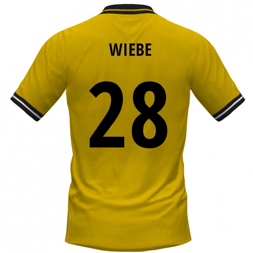 Danxen Men Danilo Wiebe #28 Yellow Black Home Jersey 2025/26 T-Shirt