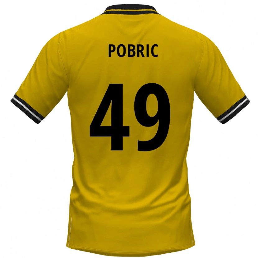 Danxen Men Mika Pobric #49 Yellow Black Home Jersey 2025/26 T-Shirt