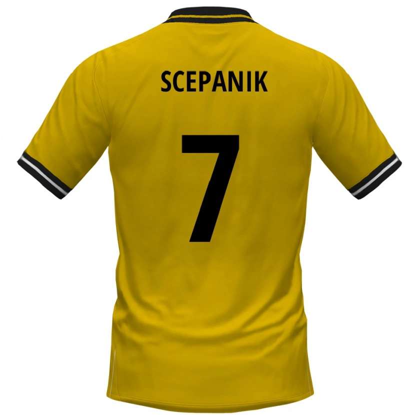 Danxen Men Lukas Scepanik #7 Yellow Black Home Jersey 2025/26 T-Shirt