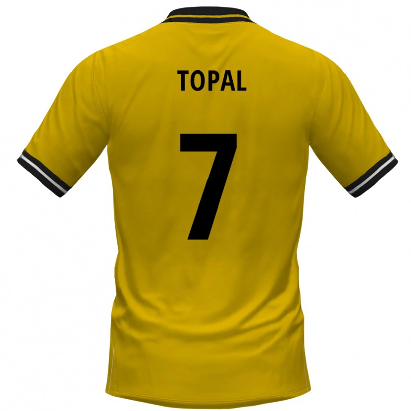 Danxen Men Sidar Topal #7 Yellow Black Home Jersey 2025/26 T-Shirt