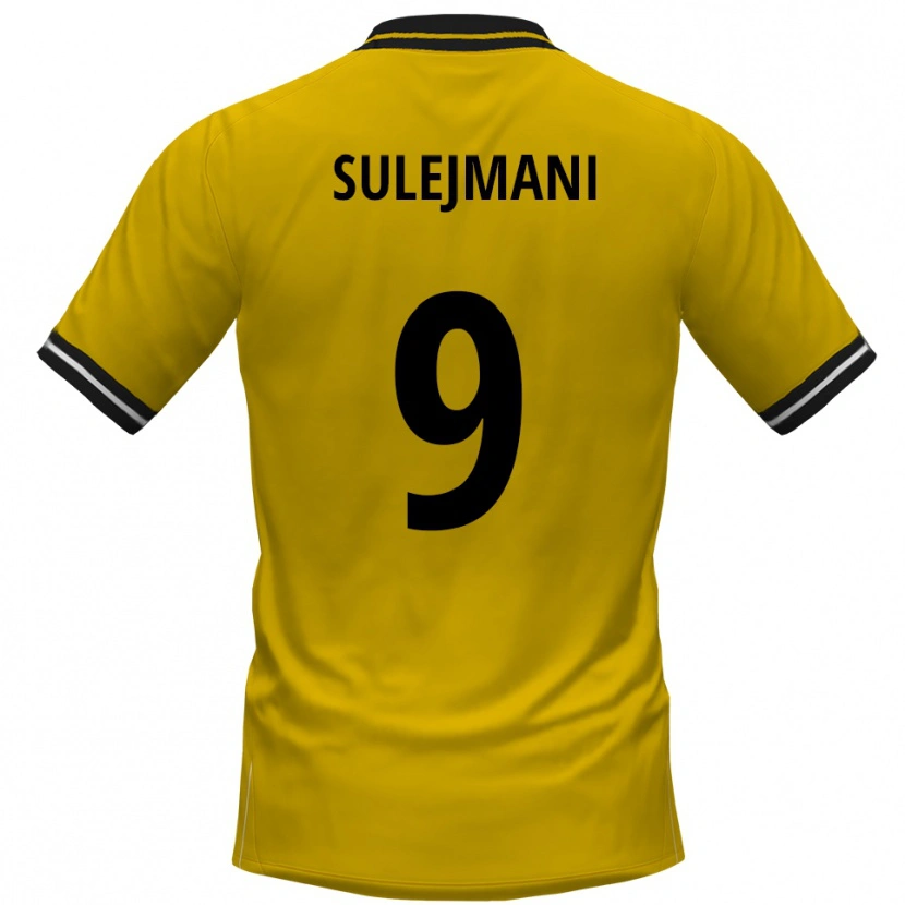 Danxen Men Valmir Sulejmani #9 Yellow Black Home Jersey 2025/26 T-Shirt