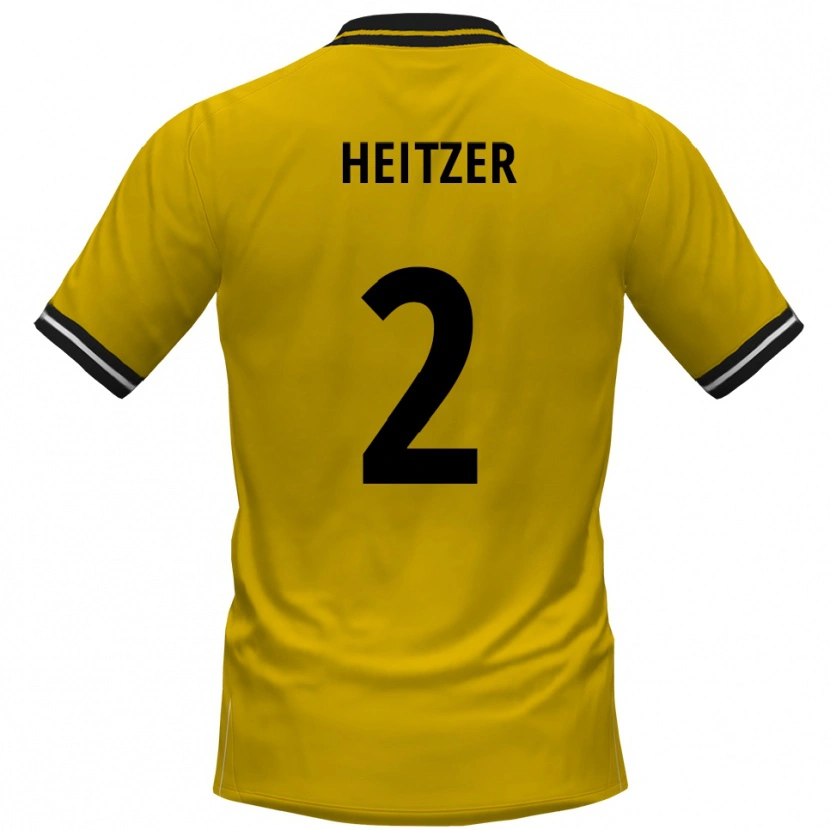 Danxen Men Quentin Heitzer #2 Yellow Black Home Jersey 2025/26 T-Shirt