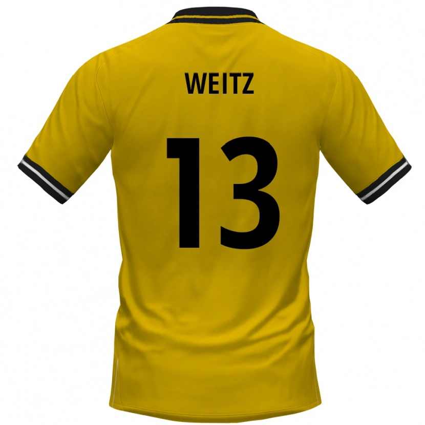 Danxen Men Oliver Weitz #13 Yellow Black Home Jersey 2025/26 T-Shirt