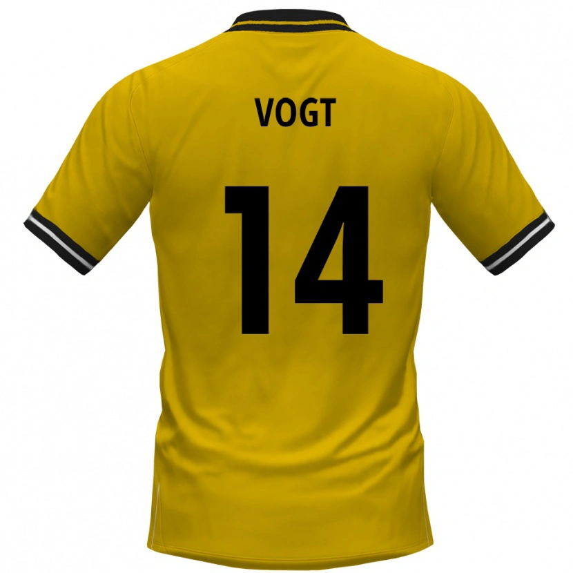 Danxen Men Louis Vogt #14 Yellow Black Home Jersey 2025/26 T-Shirt