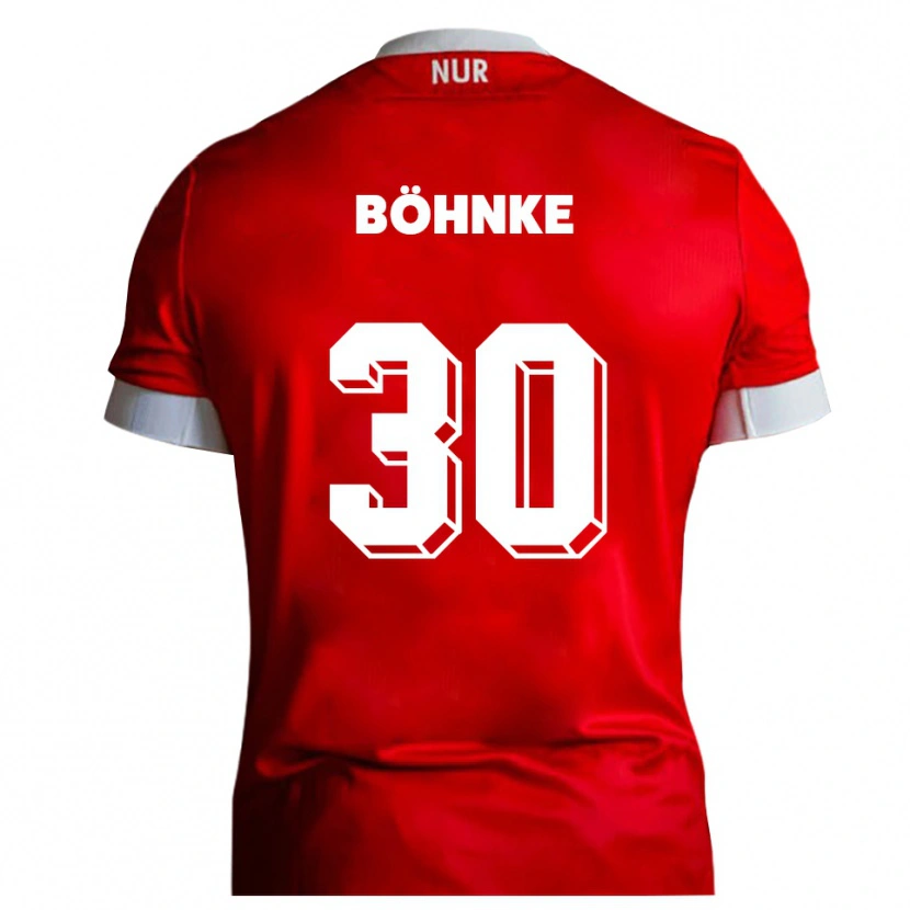 Danxen Men Max Böhnke #30 Red White Home Jersey 2025/26 T-Shirt