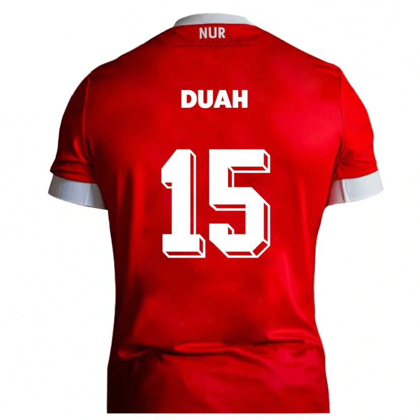 Danxen Men Dennis Duah #15 Red White Home Jersey 2025/26 T-Shirt
