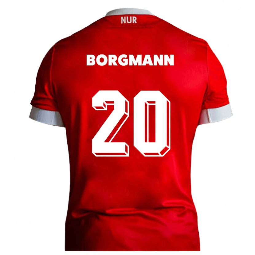 Danxen Men Axel Borgmann #20 Red White Home Jersey 2025/26 T-Shirt