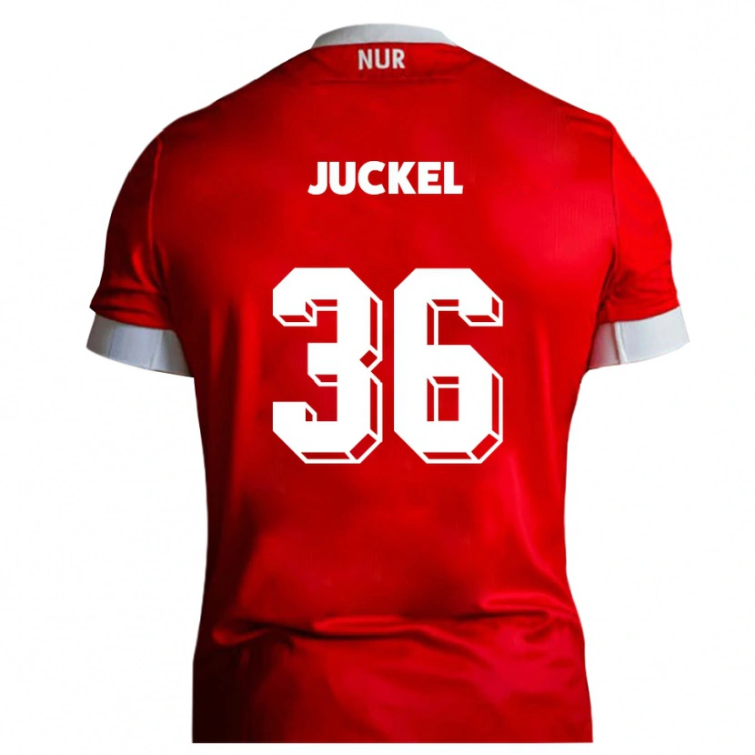 Danxen Men Janis Juckel #36 Red White Home Jersey 2025/26 T-Shirt