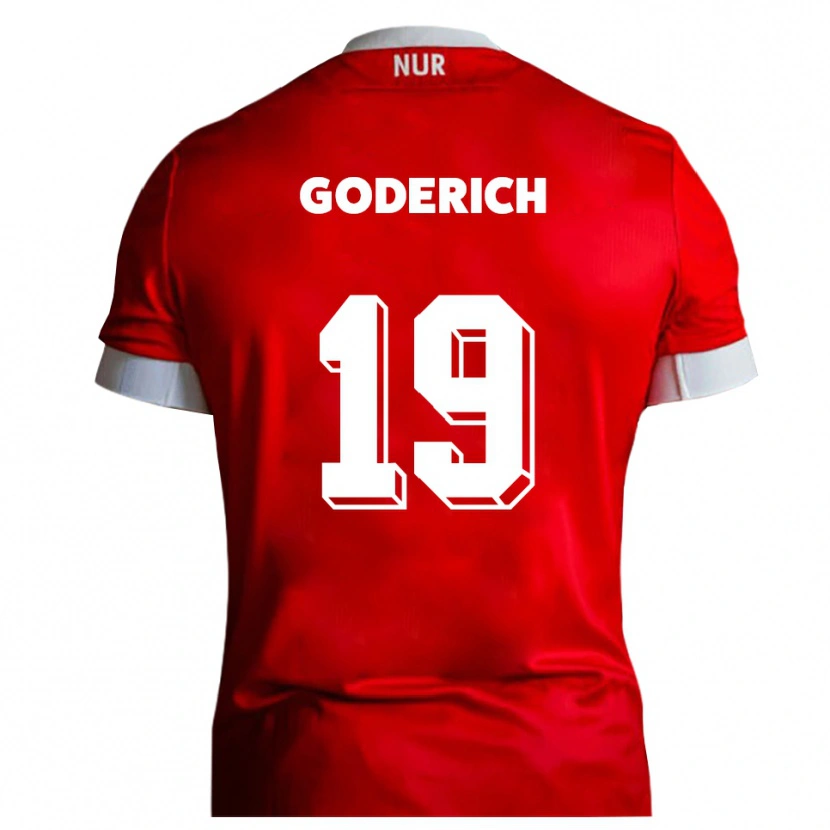 Danxen Men David Goderich #19 Red White Home Jersey 2025/26 T-Shirt