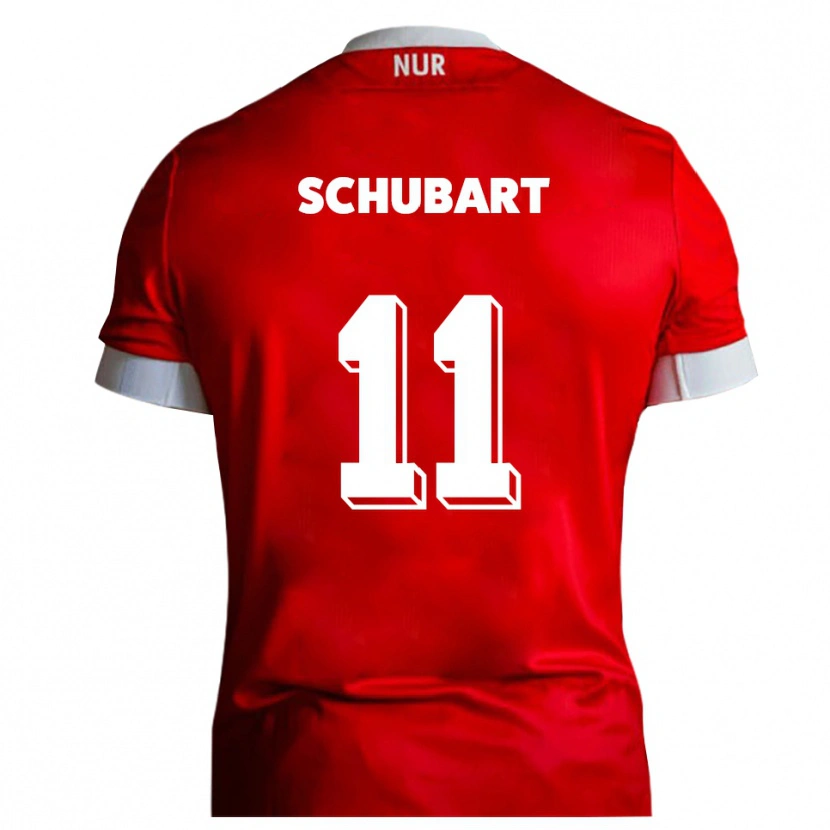 Danxen Men Felix Schubart #11 Red White Home Jersey 2025/26 T-Shirt