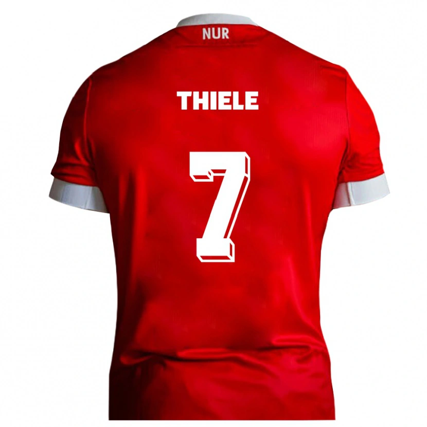 Danxen Men Timmy Thiele #7 Red White Home Jersey 2025/26 T-Shirt