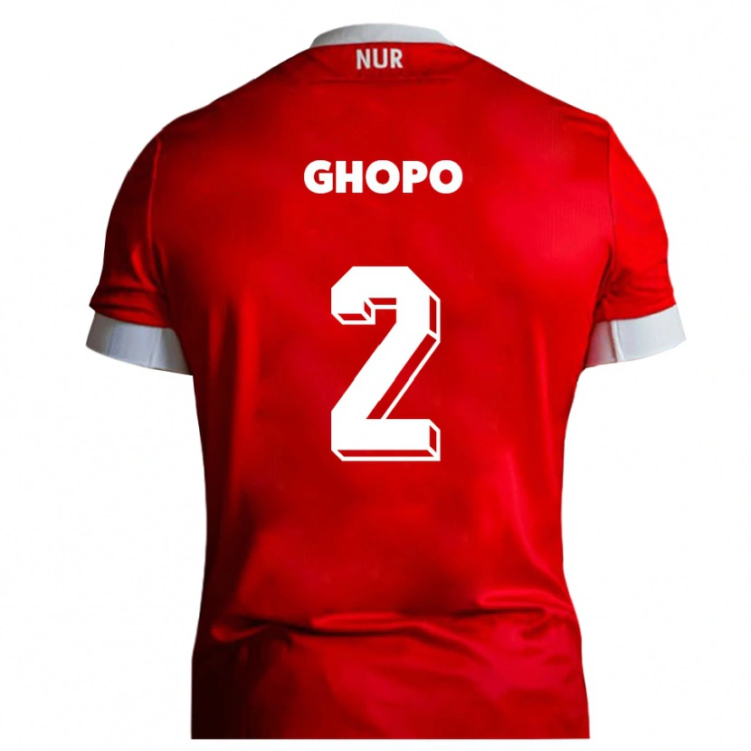 Danxen Men Morel Ghopo #2 Red White Home Jersey 2025/26 T-Shirt