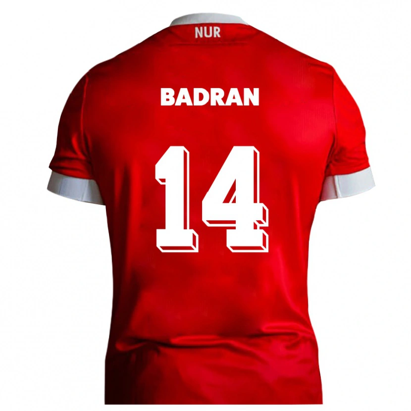Danxen Men Ahmad Badran #14 Red White Home Jersey 2025/26 T-Shirt