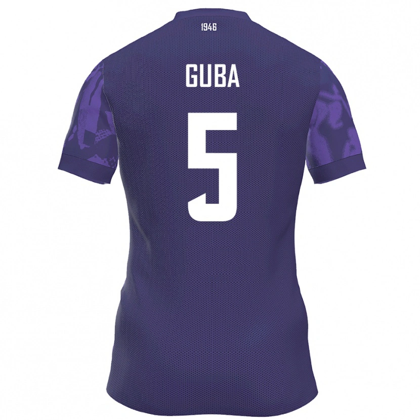 Danxen Men Kilian Guba #5 Purple White Home Jersey 2025/26 T-Shirt