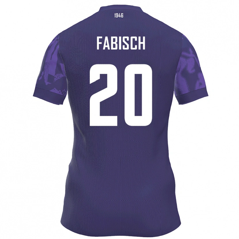 Danxen Men Jonah Fabisch #20 Purple White Home Jersey 2025/26 T-Shirt