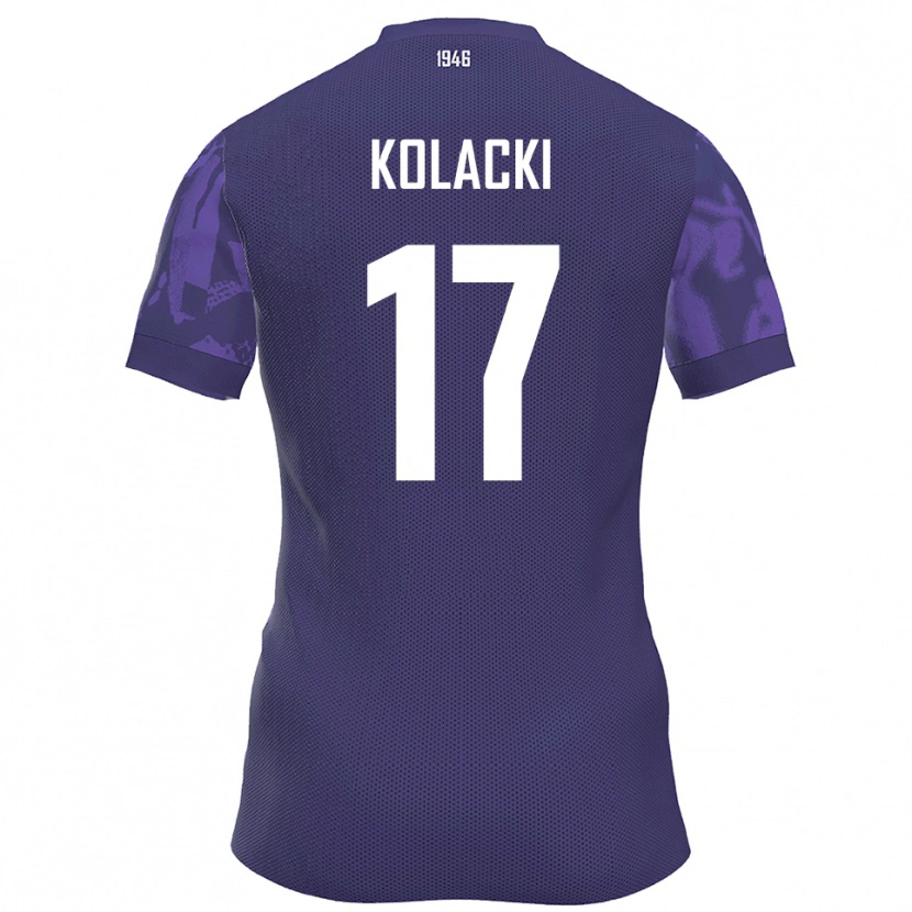 Danxen Men Dawid Kolacki #17 Purple White Home Jersey 2025/26 T-Shirt