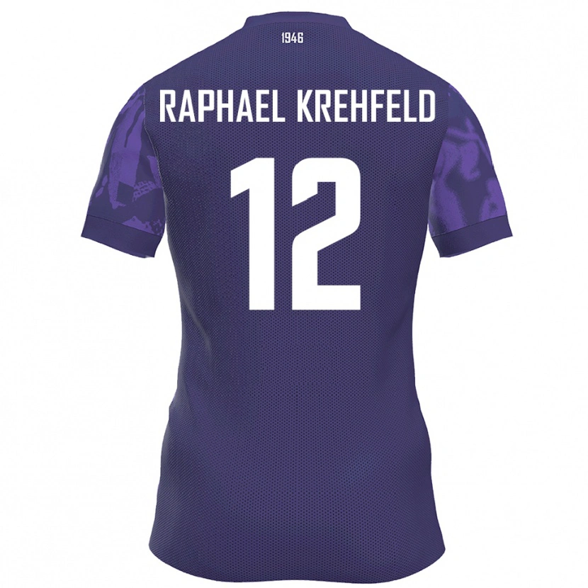 Danxen Men Luca Raphael Krehfeld #12 Purple White Home Jersey 2025/26 T-Shirt