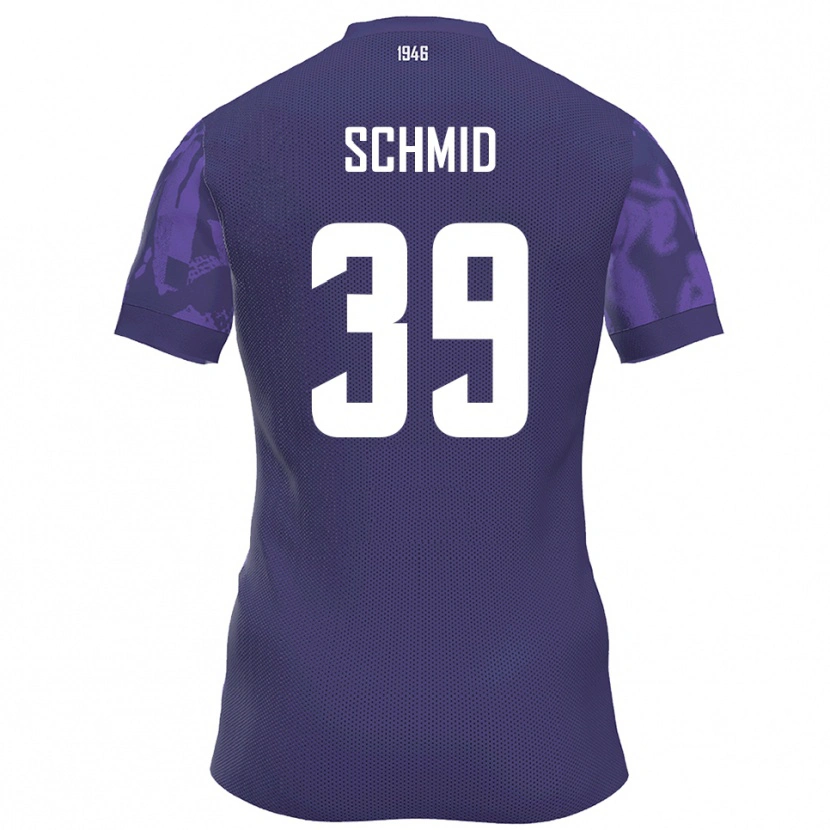 Danxen Men Maximilian Schmid #39 Purple White Home Jersey 2025/26 T-Shirt