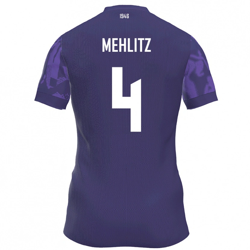 Danxen Men Fabian Mehlitz #4 Purple White Home Jersey 2025/26 T-Shirt