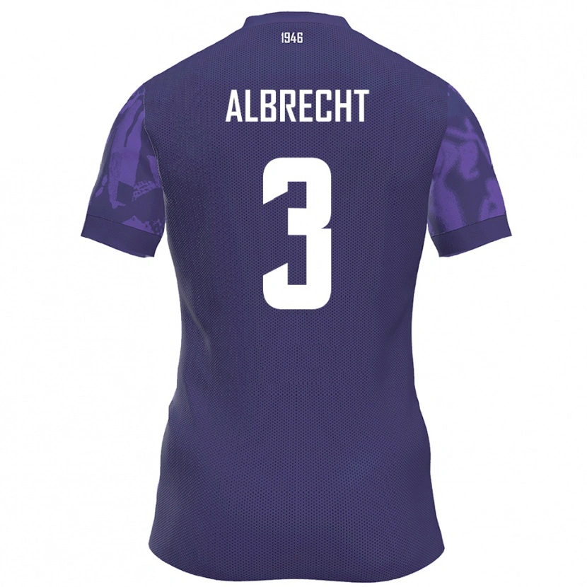 Danxen Men Ben Albrecht #3 Purple White Home Jersey 2025/26 T-Shirt