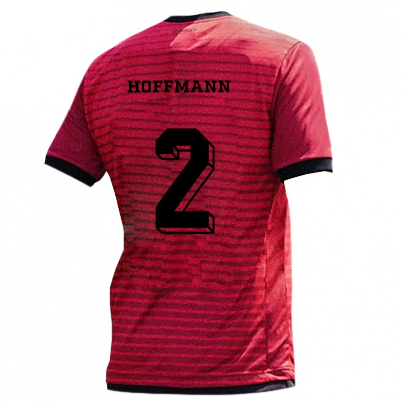 Danxen Men Tim Hoffmann #2 Red Black Home Jersey 2025/26 T-Shirt