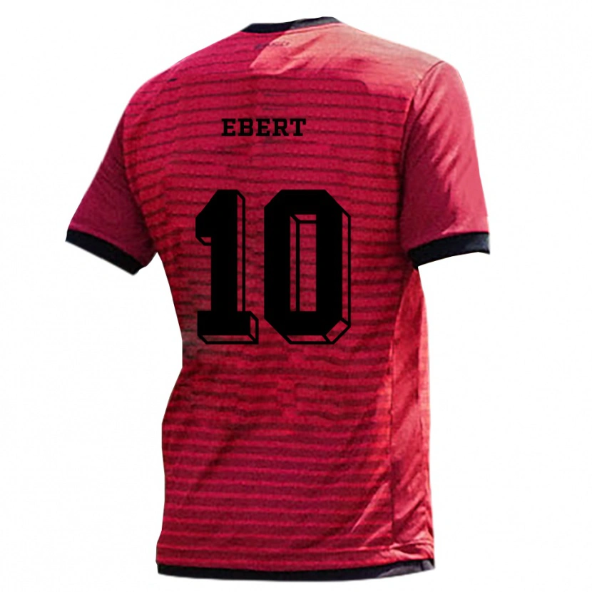 Danxen Men Lisa Ebert #10 Red Black Home Jersey 2025/26 T-Shirt